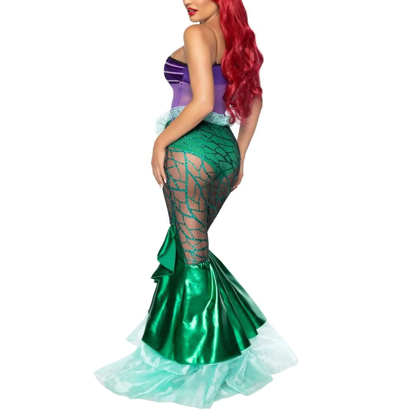 Hirigin Anime Sensual Mermaid Ariel Princess Costume – Adult Women’s Halloween Mermaid Dress - Premium Cosplay Costumes from Lizard Vigilante - Just $44.88! Shop now at Lizard Vigilante