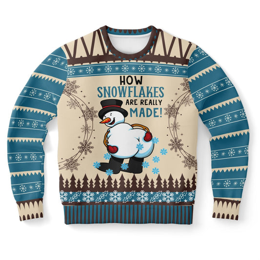 How Snowflakes Are Really Made Christmas Sweatshirt