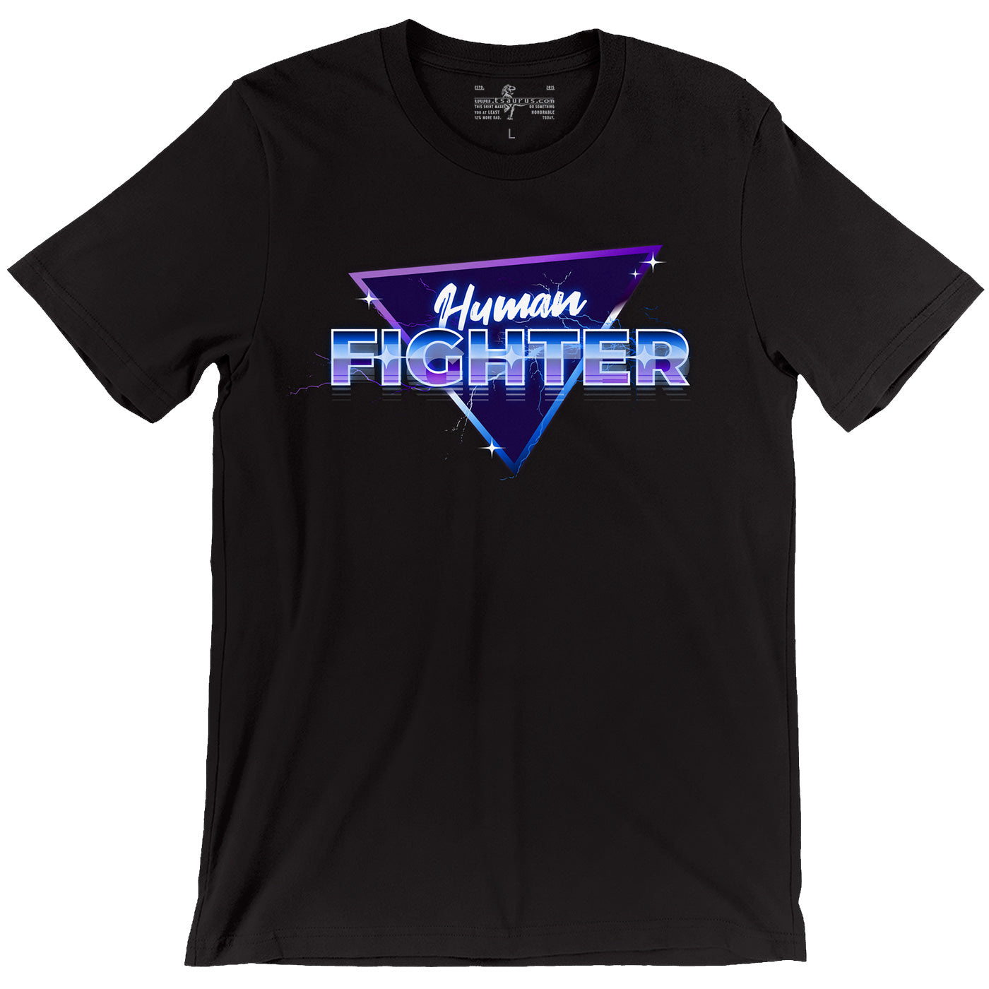 Retrowave - Human Fighter Tee