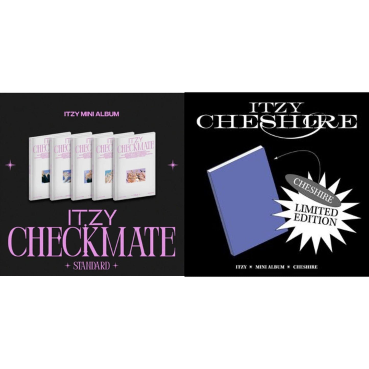 Itzy - Cheshire (Limited Edition) & Checkmate (Standard Edition) - CD Bundle