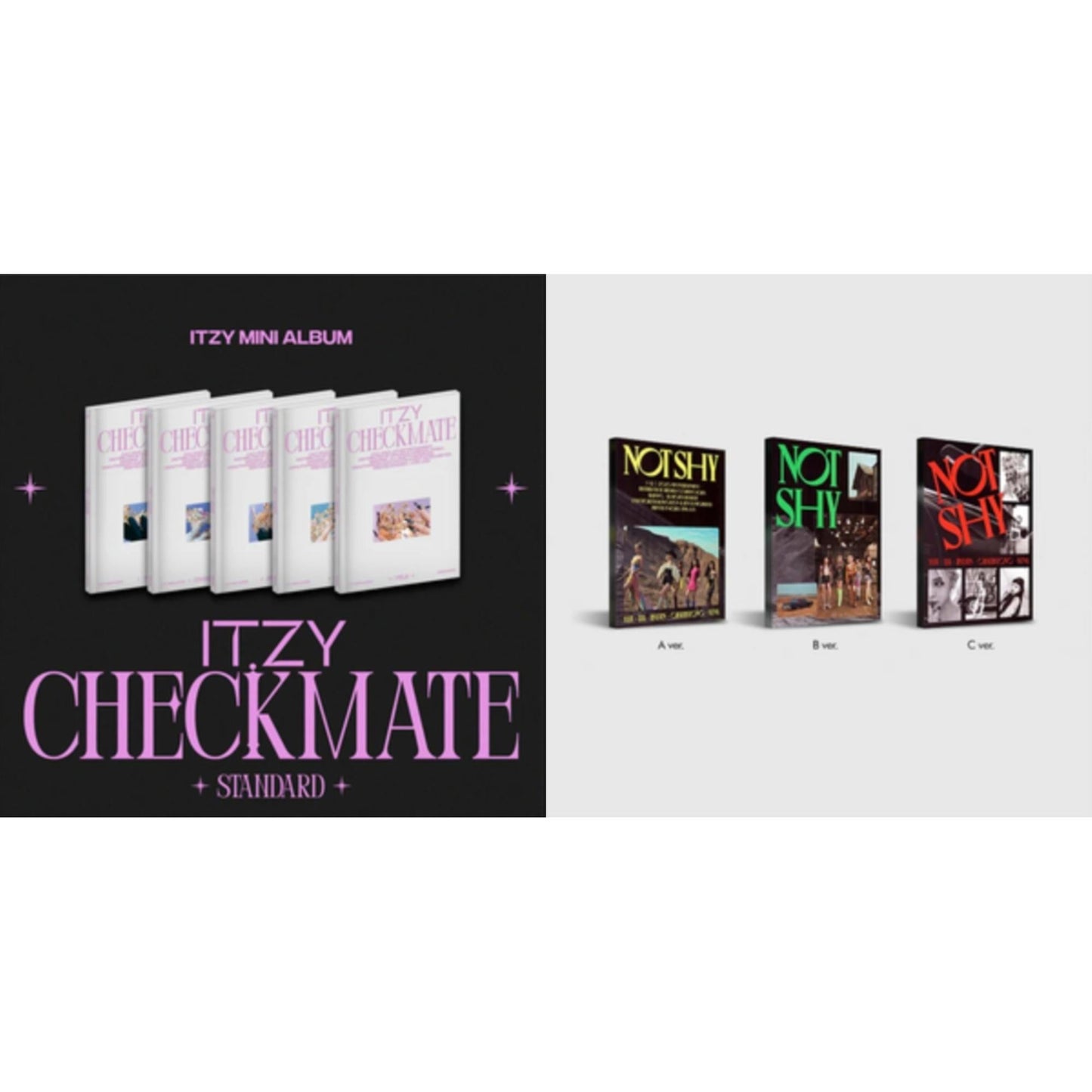 Itzy - Not Shy & Checkmate (Standard Edition) - CD Bundle