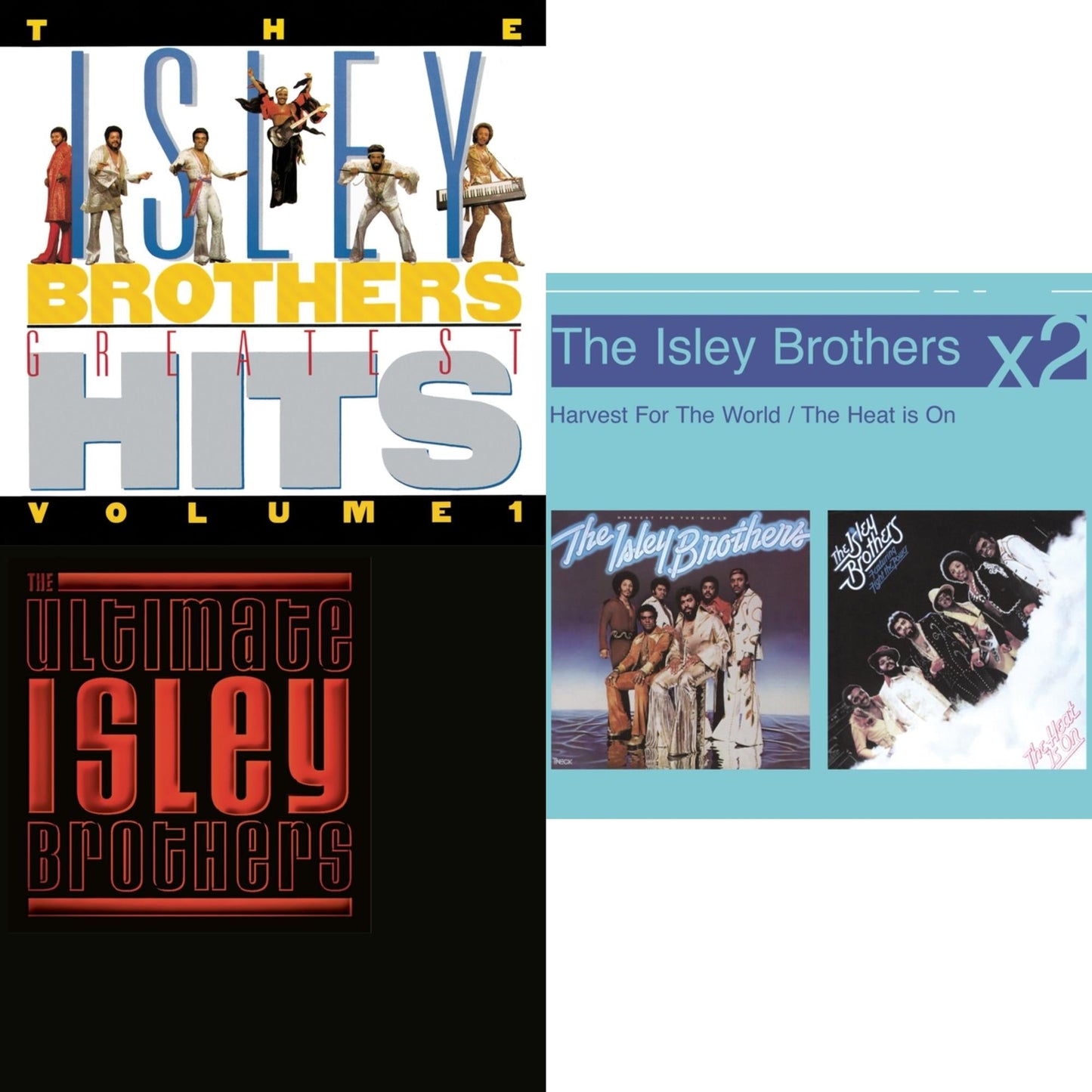 Isley Brothers - Ultimate Isley Brothers & Isley Brothers Greatest Hits Vol.1 & Heat Is On - CD Bundle