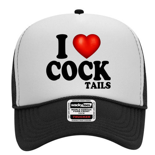 I Love Cocktails Adult Humor Funny Foam Trucker Snap Back Hat