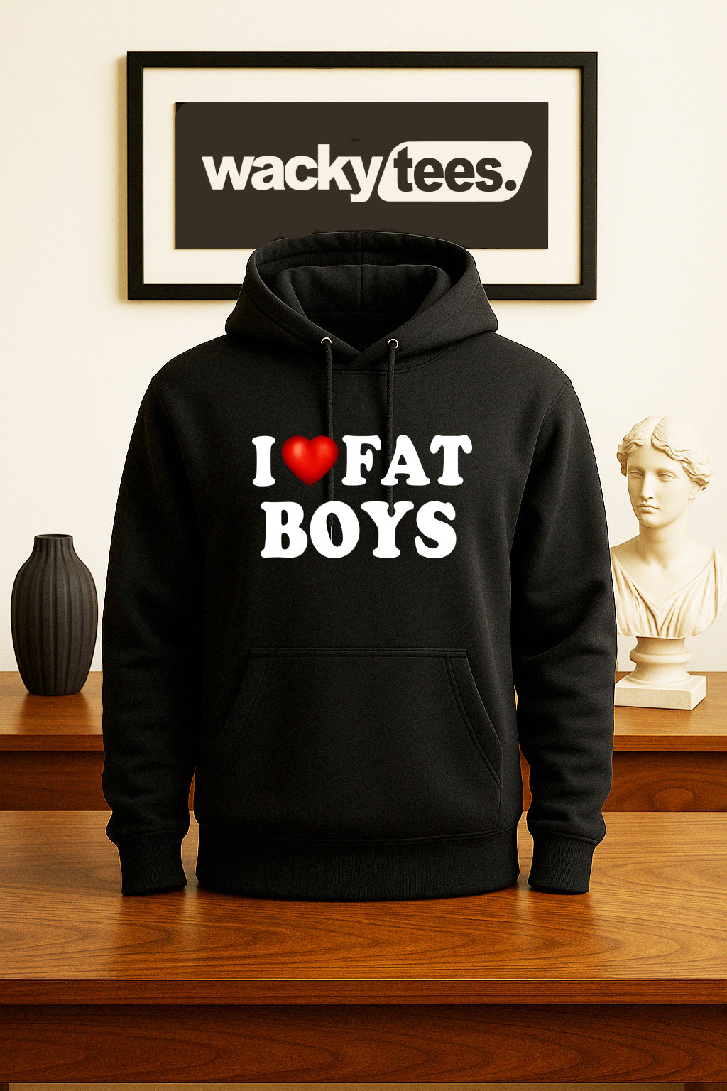 I Love Fat Boys I Heart Funny Adult Humor Graphic Tee Shirt