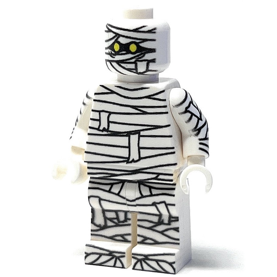 Halloween Mummy Minifig made using LEGO parts