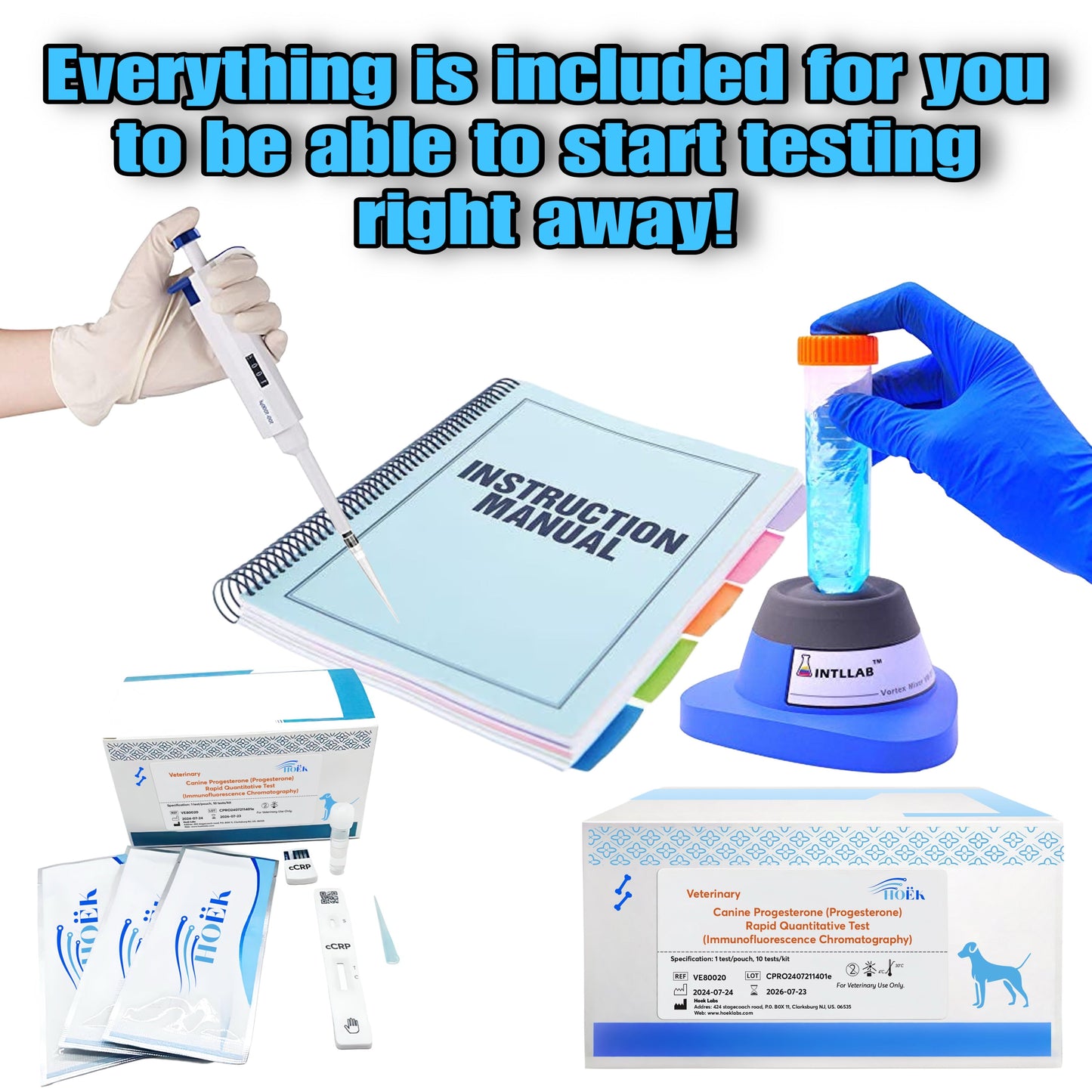 Pre-order (Ships 11.30.2025) Hoëk VET-IF 1 Veterinary Immunofluorescence Analyzer (Tests for canine progesterone & pregnancy)* PRE-ORDER*