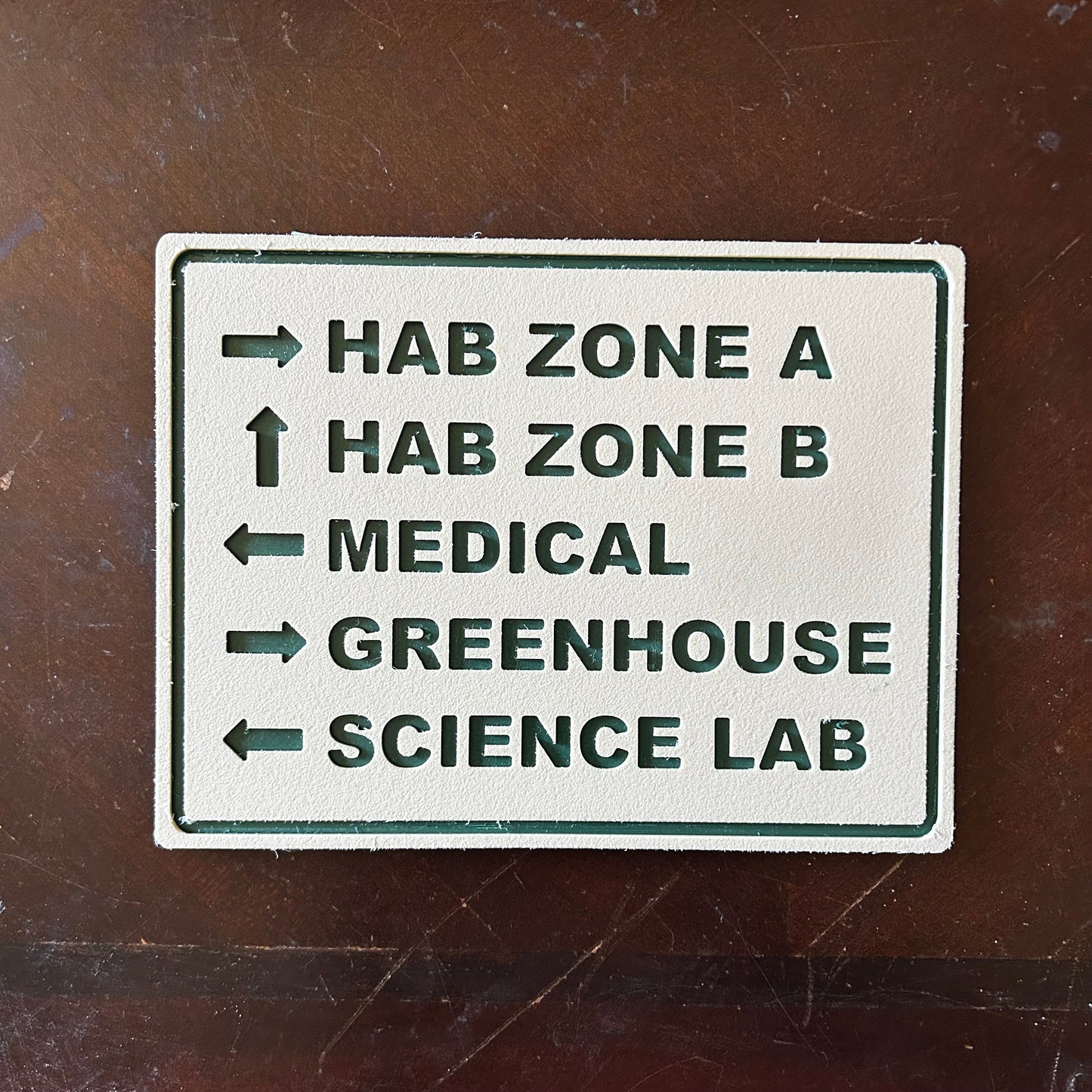 Space Habitat Wall Sign