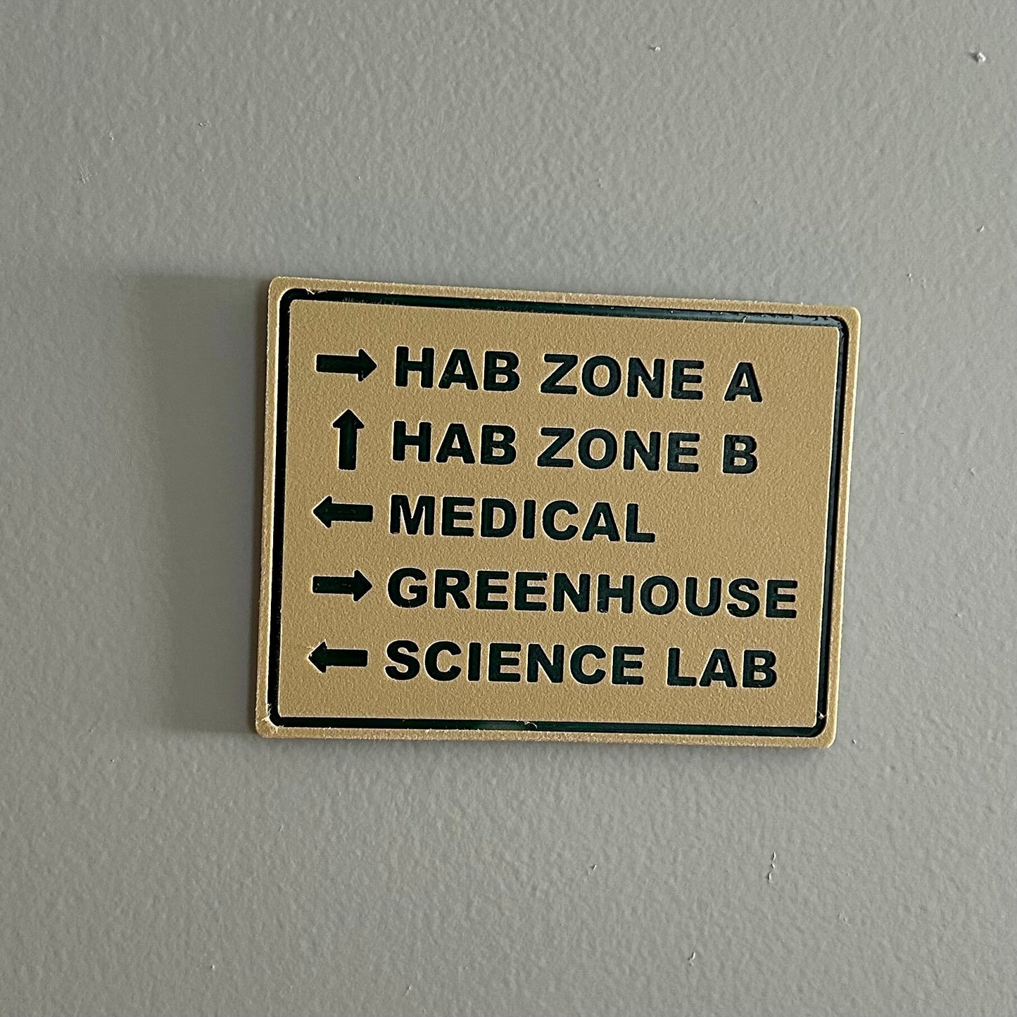 Space Habitat Wall Sign