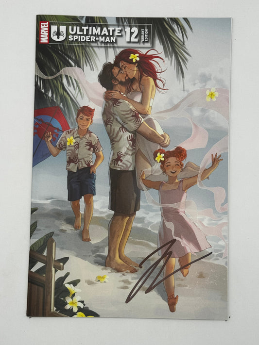 [Signed by Hickman] Ultimate Spider-Man #12 Unknown Comics Leirix Exclusive Var [INST]