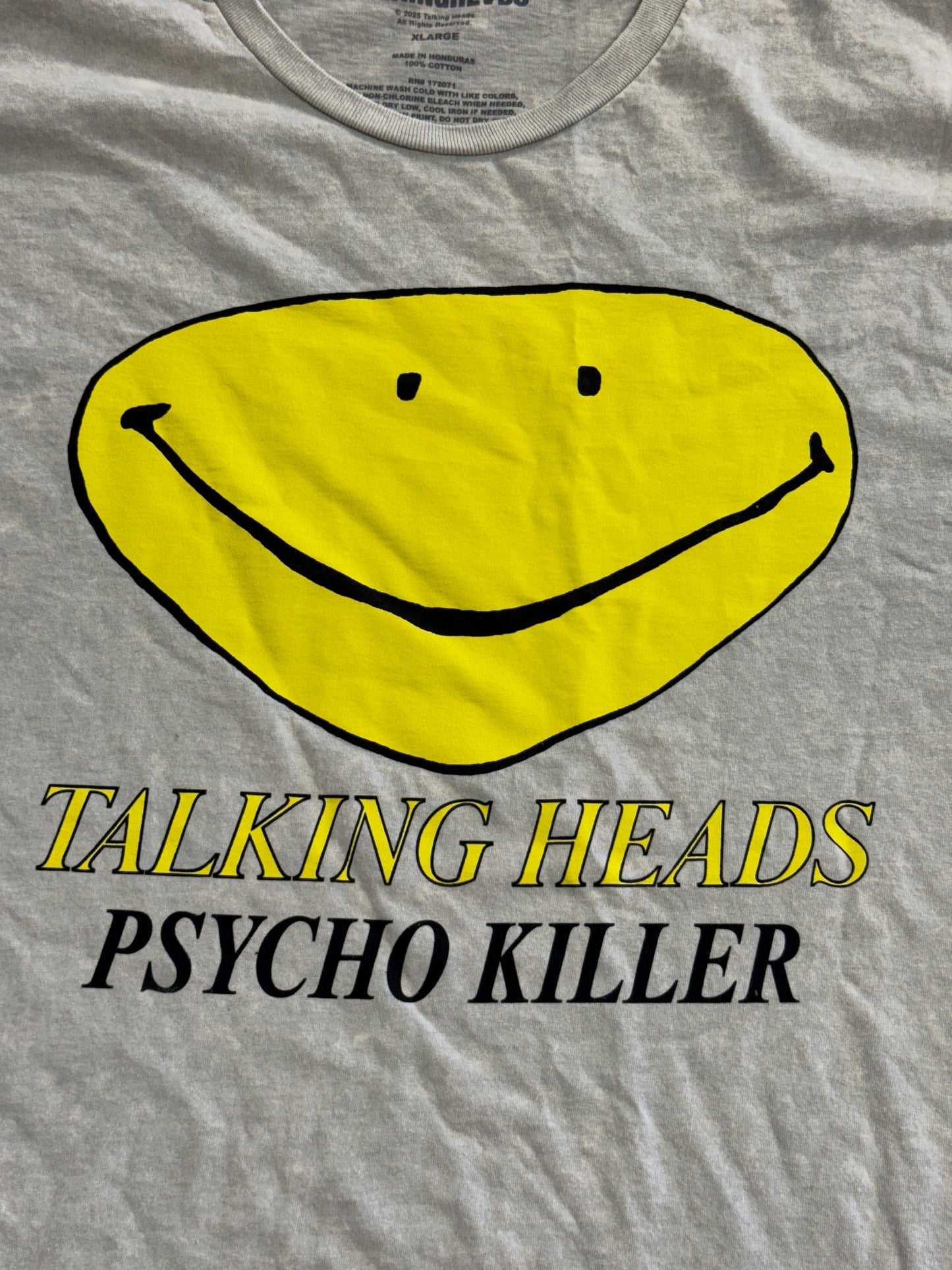 Talking Heads Psycho Killer T-shirt Talking Heads Album Tee