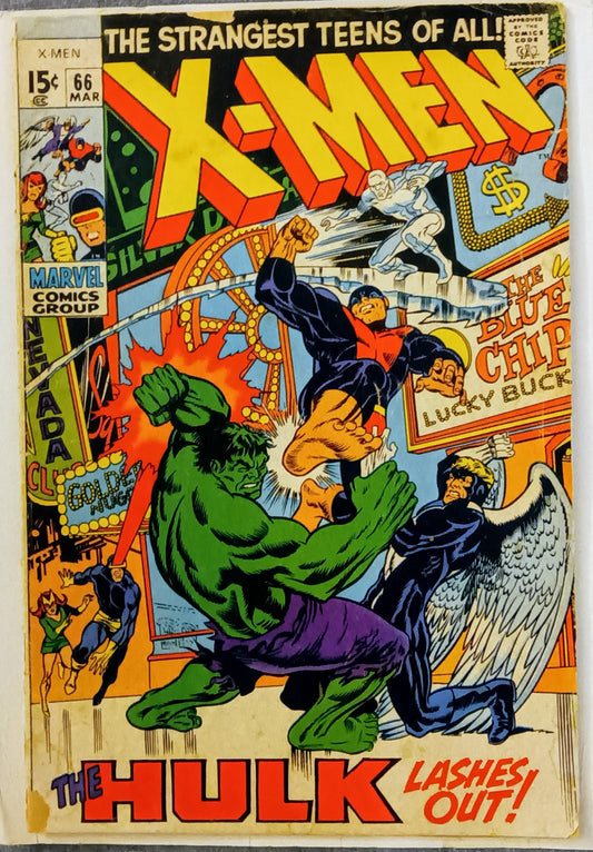 X-Men #066, Marvel Comics (March 1970, GD-)