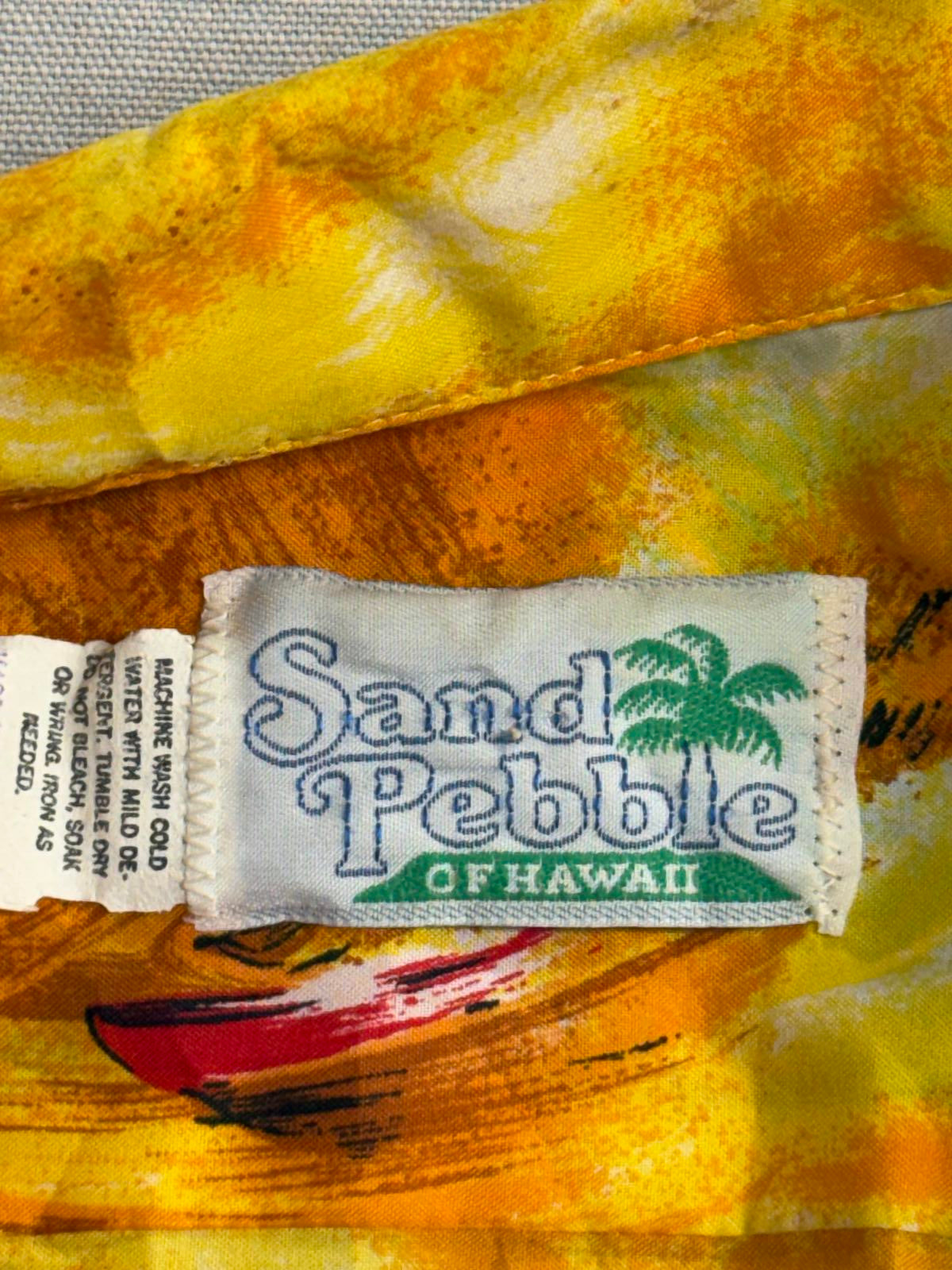 Sand Pebble Mens Hawaiian Shirt Surfing Made in Hawaii Shirt