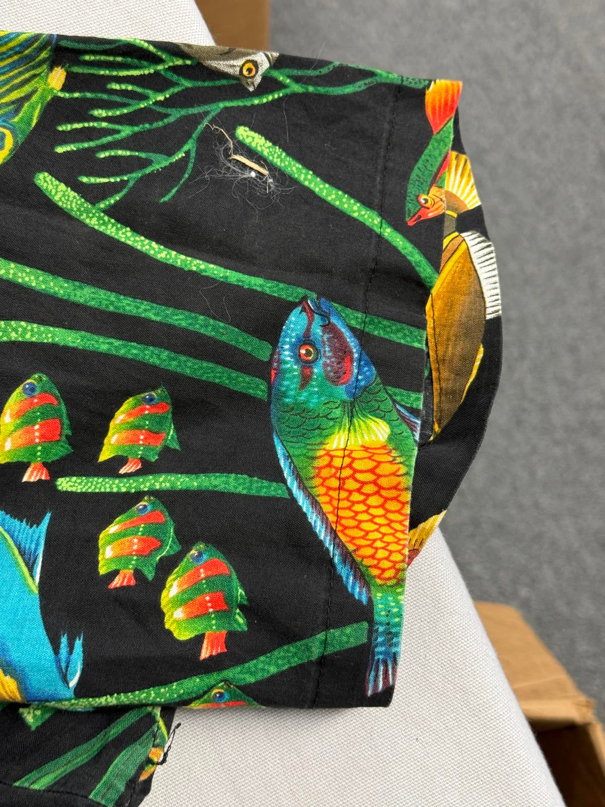 Mens Hawaiian Shirt Scorpio Fish - Made in Hawaii Shirt 3XL