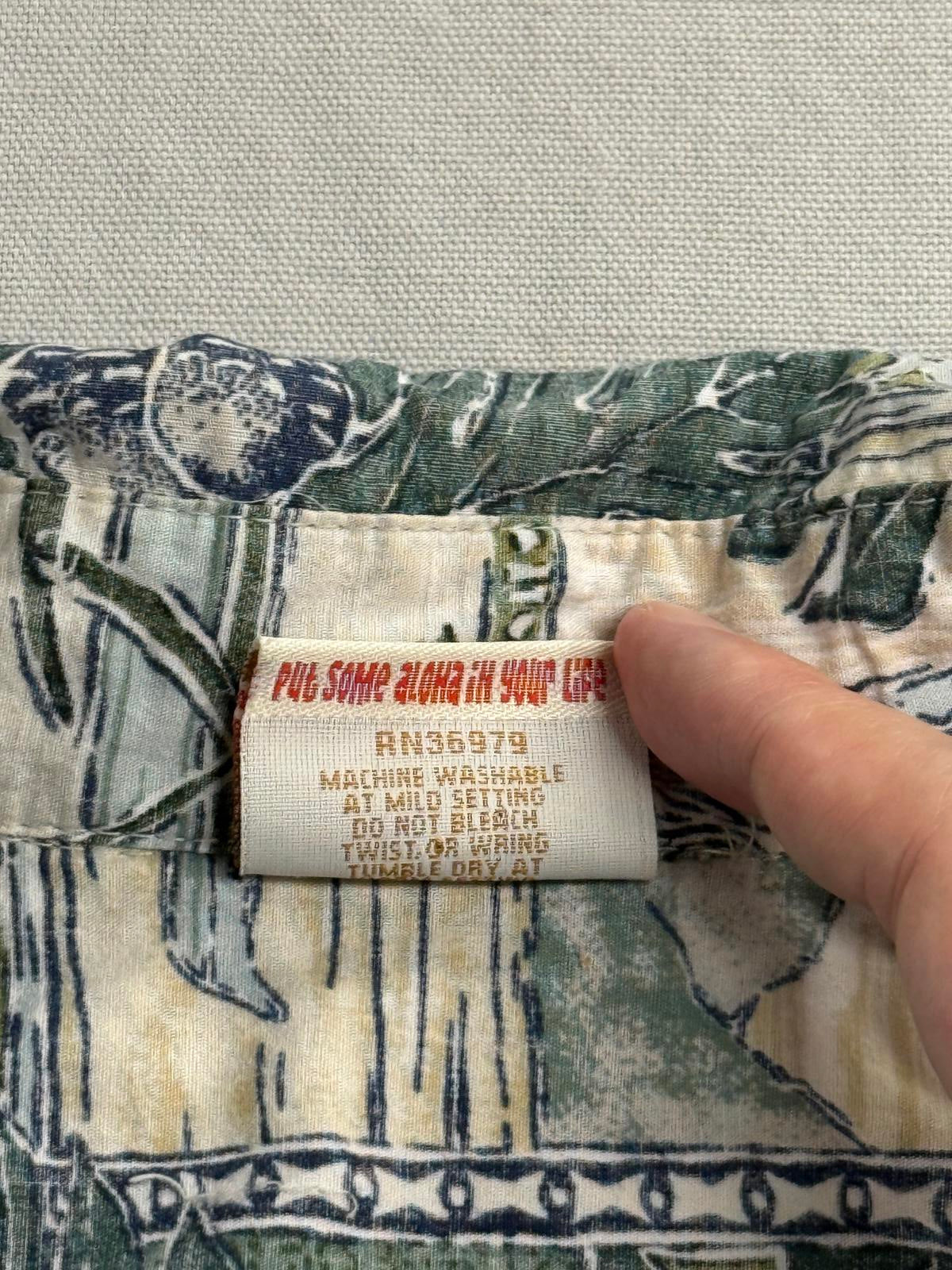 Go Barefoot Mens Hawaiian Panel Shirt - Made in Hawaii Shirt