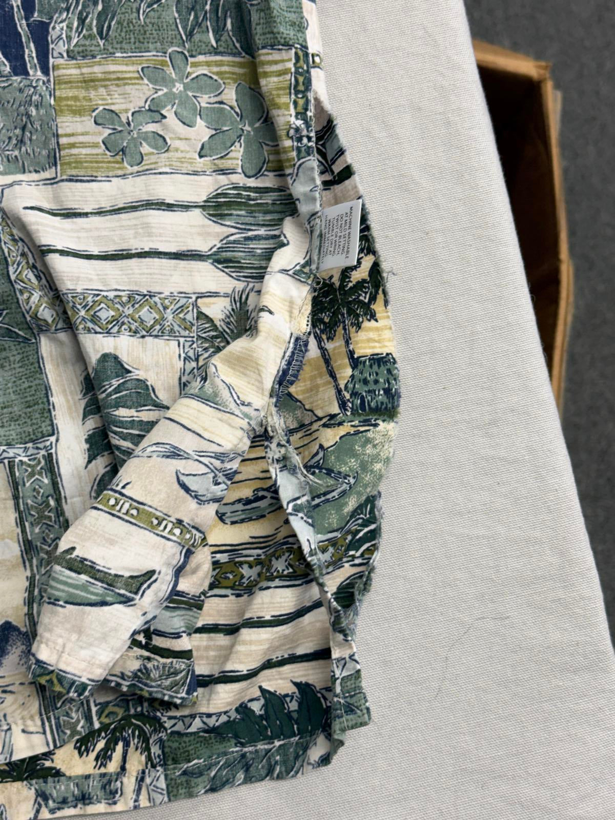 Go Barefoot Mens Hawaiian Panel Shirt - Made in Hawaii Shirt