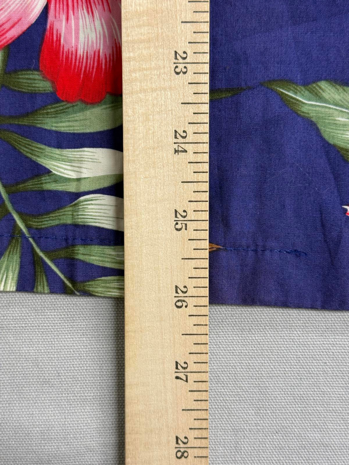 Ky's Hawaiian Flower Shirt Pocketless Made in Hawaii Shirt M