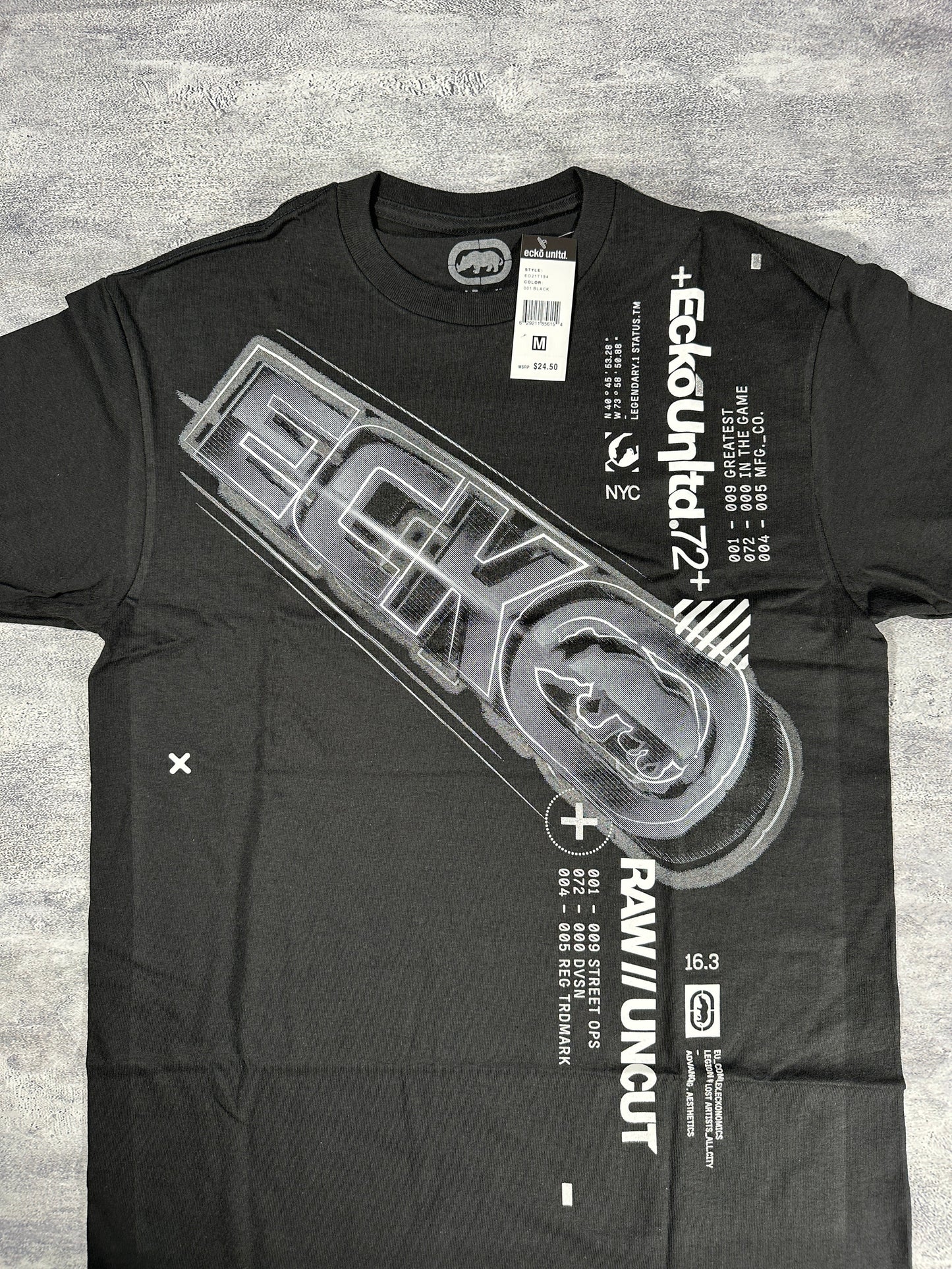 Ecko UNTLD Black Y2K Graphic T-Shirt