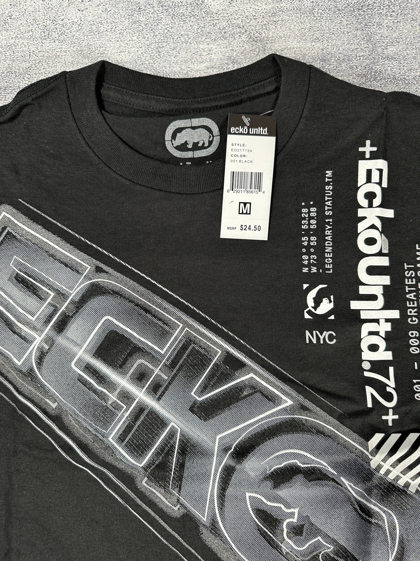 Ecko UNTLD Black Y2K Graphic T-Shirt