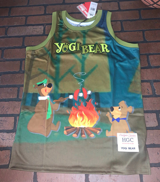 YOGI BEAR JELLYSTONE PARK Headgear Classics Basketball Jersey ~Not Worn~ M L XL XXL