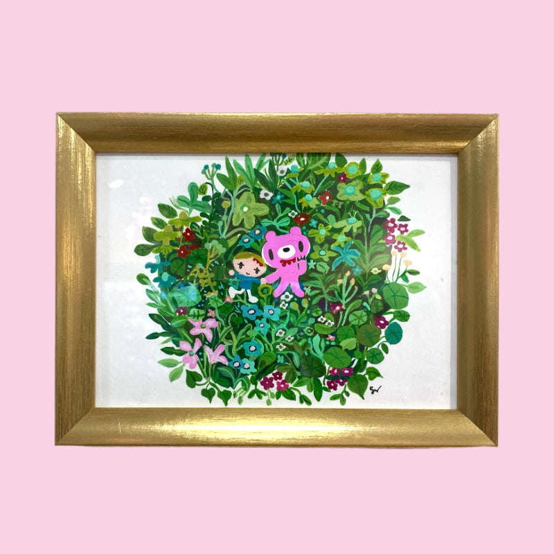 Sarah Kiely - Gloomy Garden - Original Artwork -Gloomy Bear Exhibition