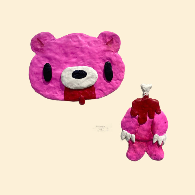 Kasey Williams - Gloomy Bear in Two Pieces - Original Artwork - Gloomy Bear Exhibition