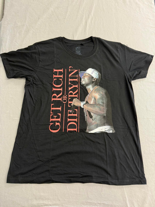 50 Cent Rap T-shirt Album Get Rich or Die Tryin Tee