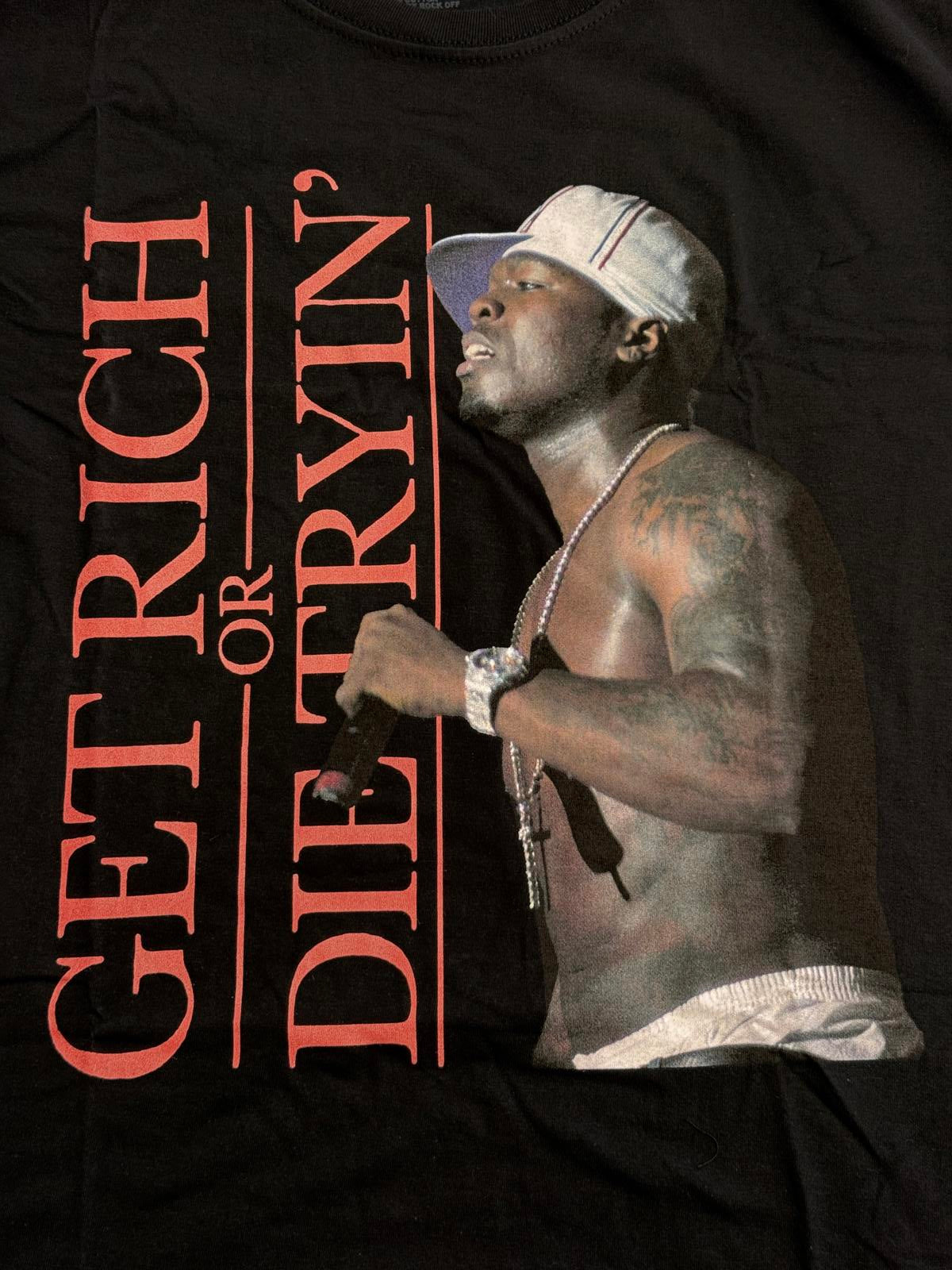 50 Cent Rap T-shirt Album Get Rich or Die Tryin Tee