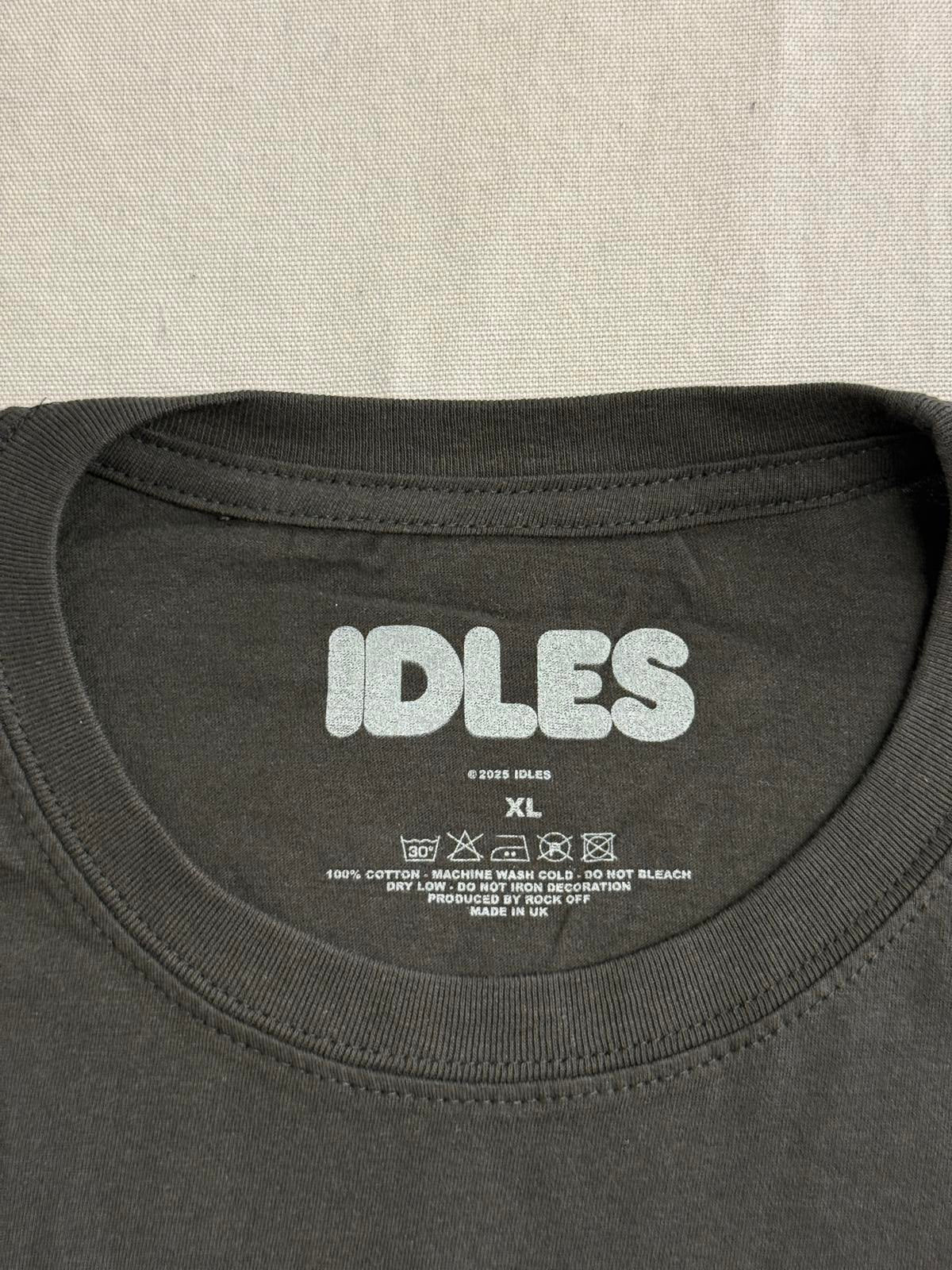 Idles Band T-shirt Fist with Flower Tee on Back Tee