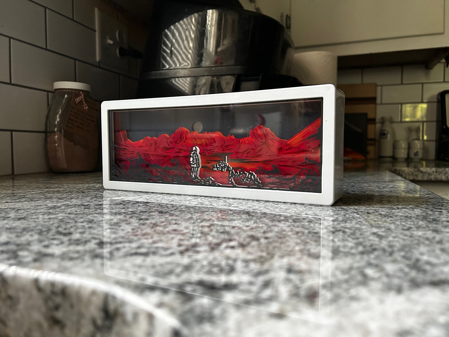 Walking on Mars 3D Paper Light