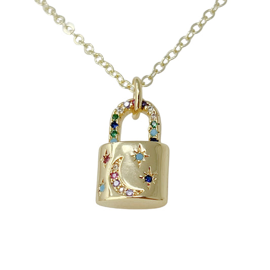 Love lock necklace