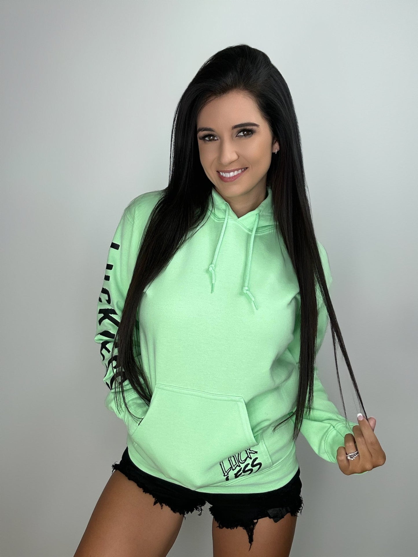 Lil Bit Of Devil in these Angel Eyes Hoodie