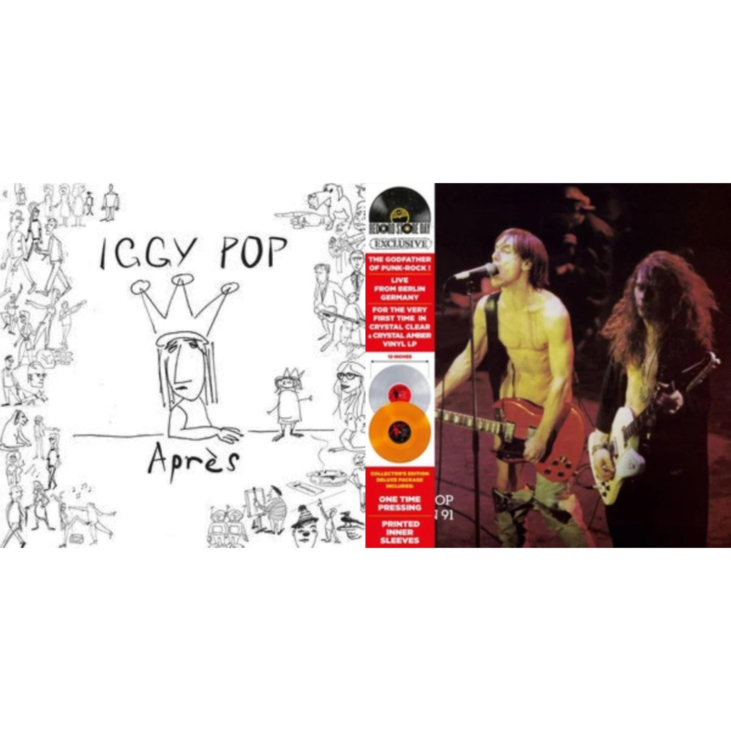 Live In Berlin (1991) (2LP/Deluxe/Marble Neon Vinyl) & Apres (Deluxe/Pink LP Vinyl)