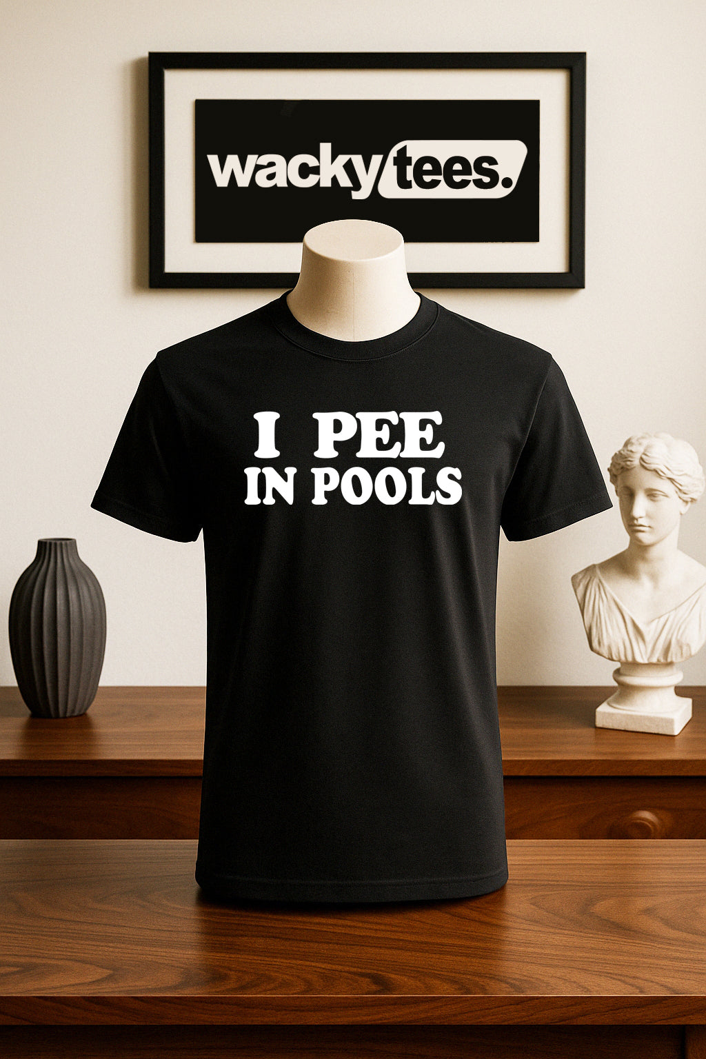 I Pee In Pools Funny Summer Humor Graphic Tee Shirt