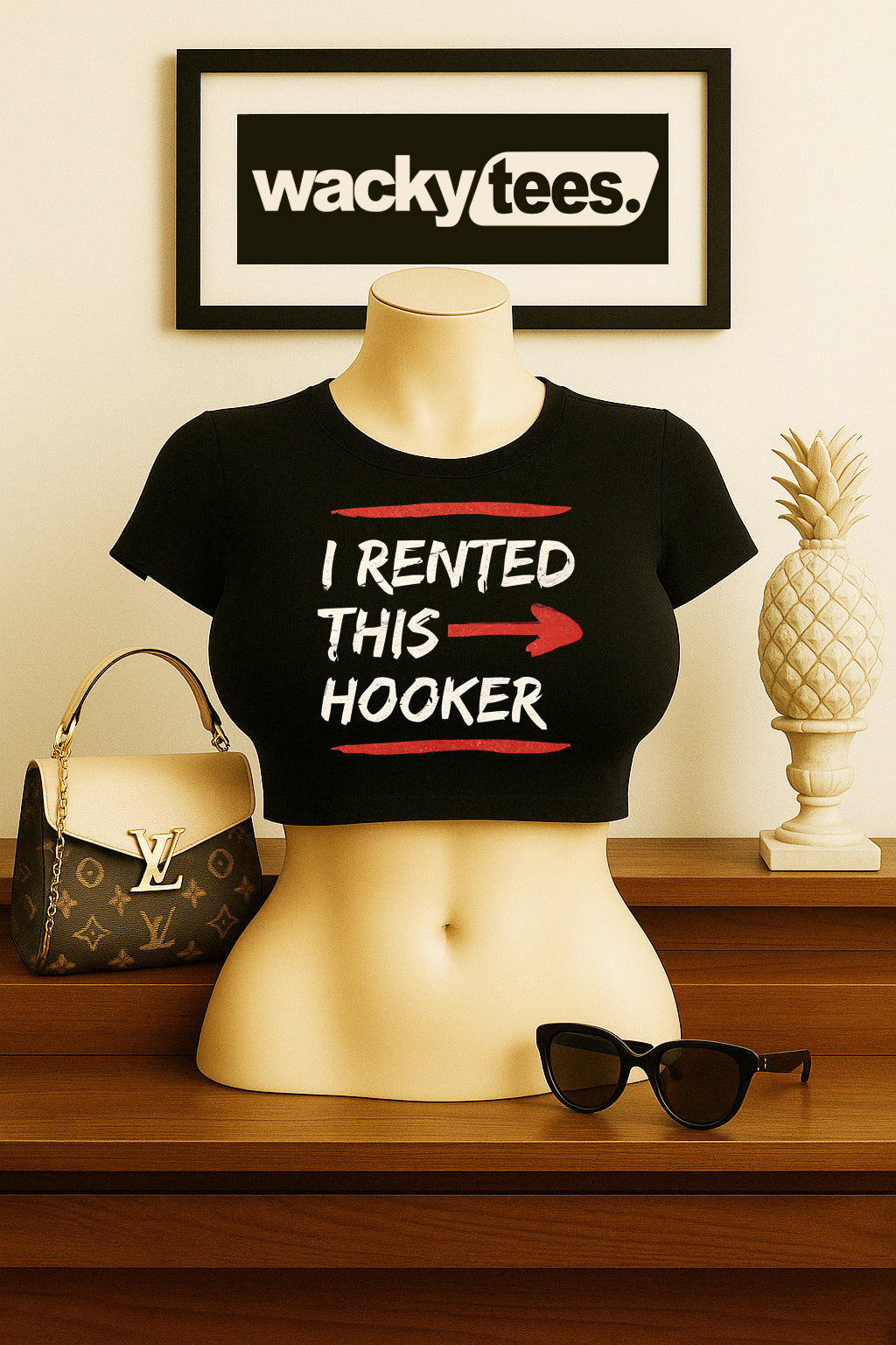 I Rented This Hooker Funny Adult Humor Graphic Tee Shirt