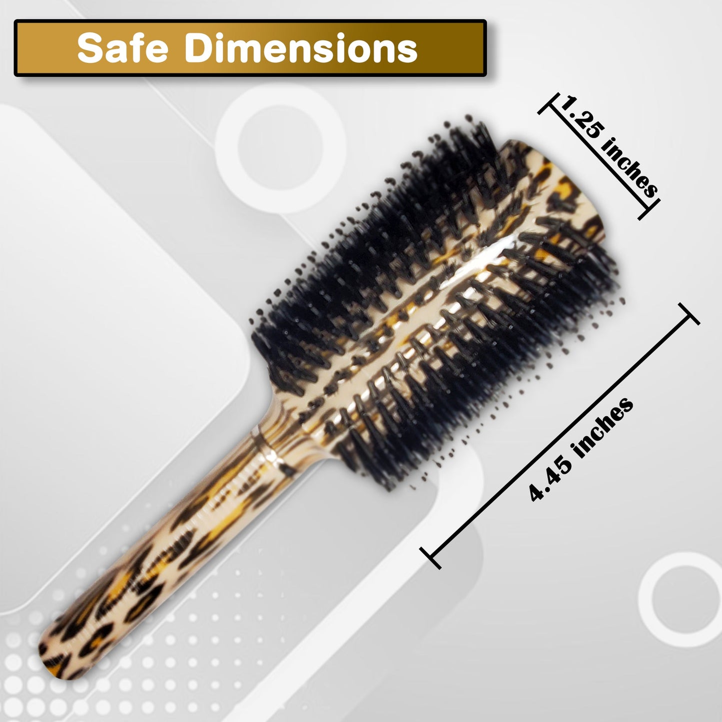 Leopard Print Brush Diversion Safe - Real Brush with a Secret compartment for hiding valuable items