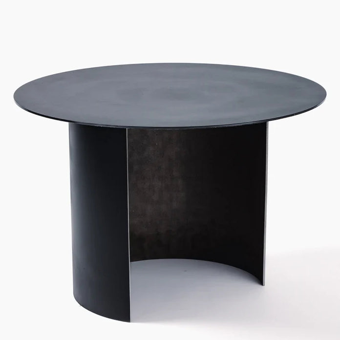 Industrial Round Low Side Metal Table/Minimal Design