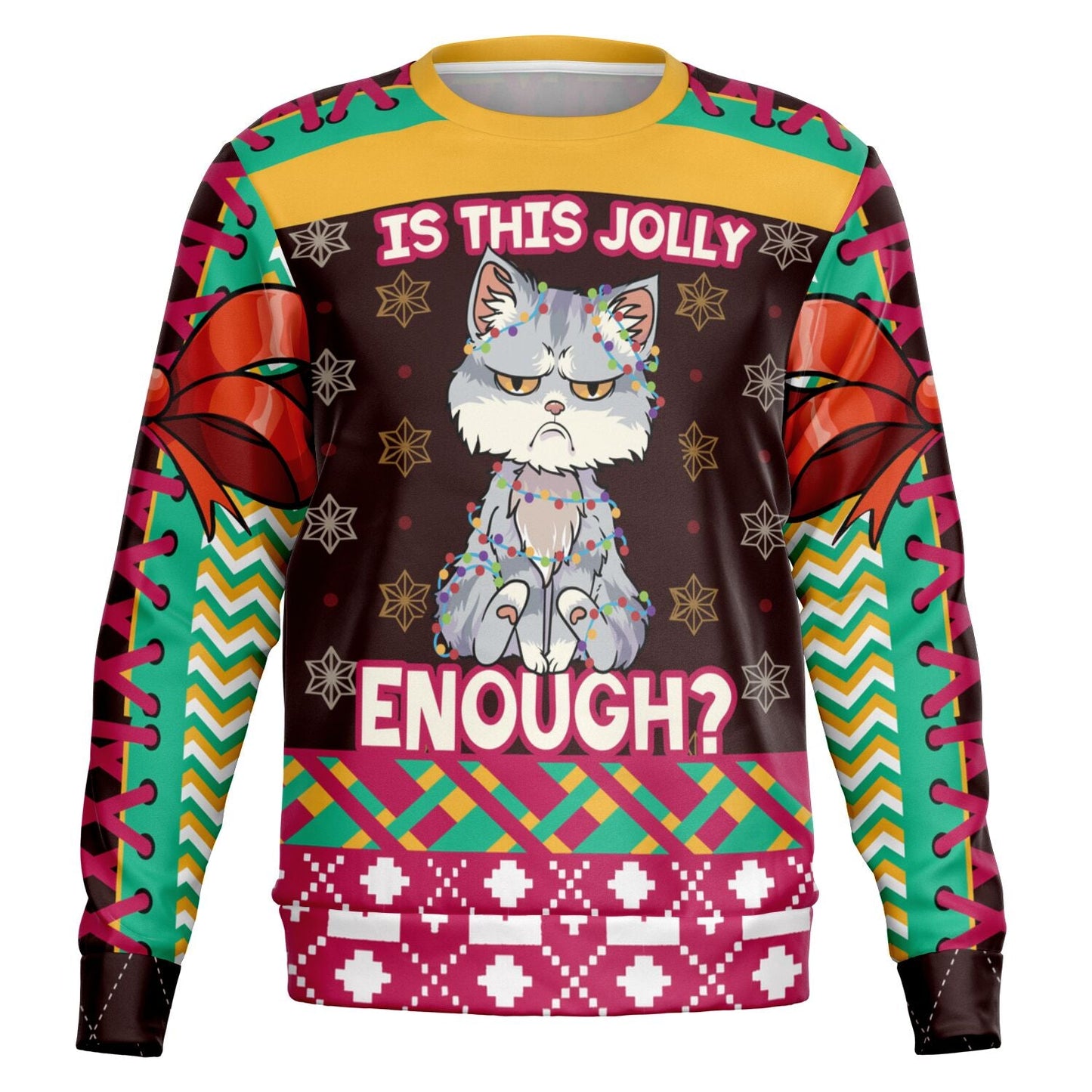 Is This Jolly Enough? Cat Christmas Sweatshirt