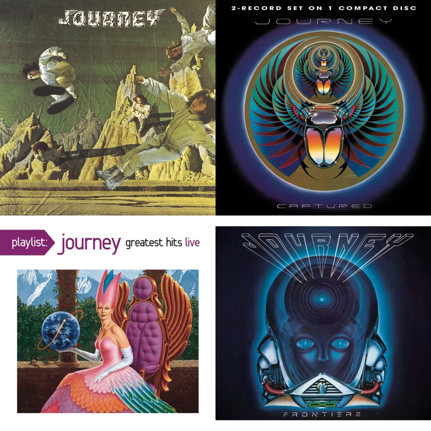 Journey & Captured & Playlist: Journey Greatest Hits Live & Frontiers