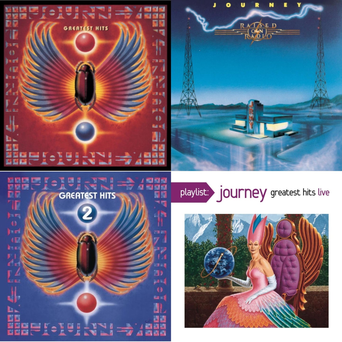 Greatest Hits & Raised On Radio & Journey's Greatest Hits Vol.2 & Playlist: Journey Greatest Hits Live