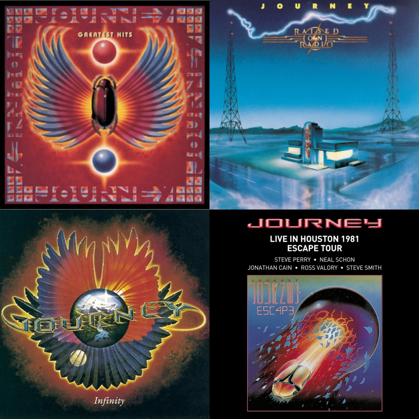 Greatest Hits & Raised On Radio & Infinity & Live In Houston 1981: The Escape Tour