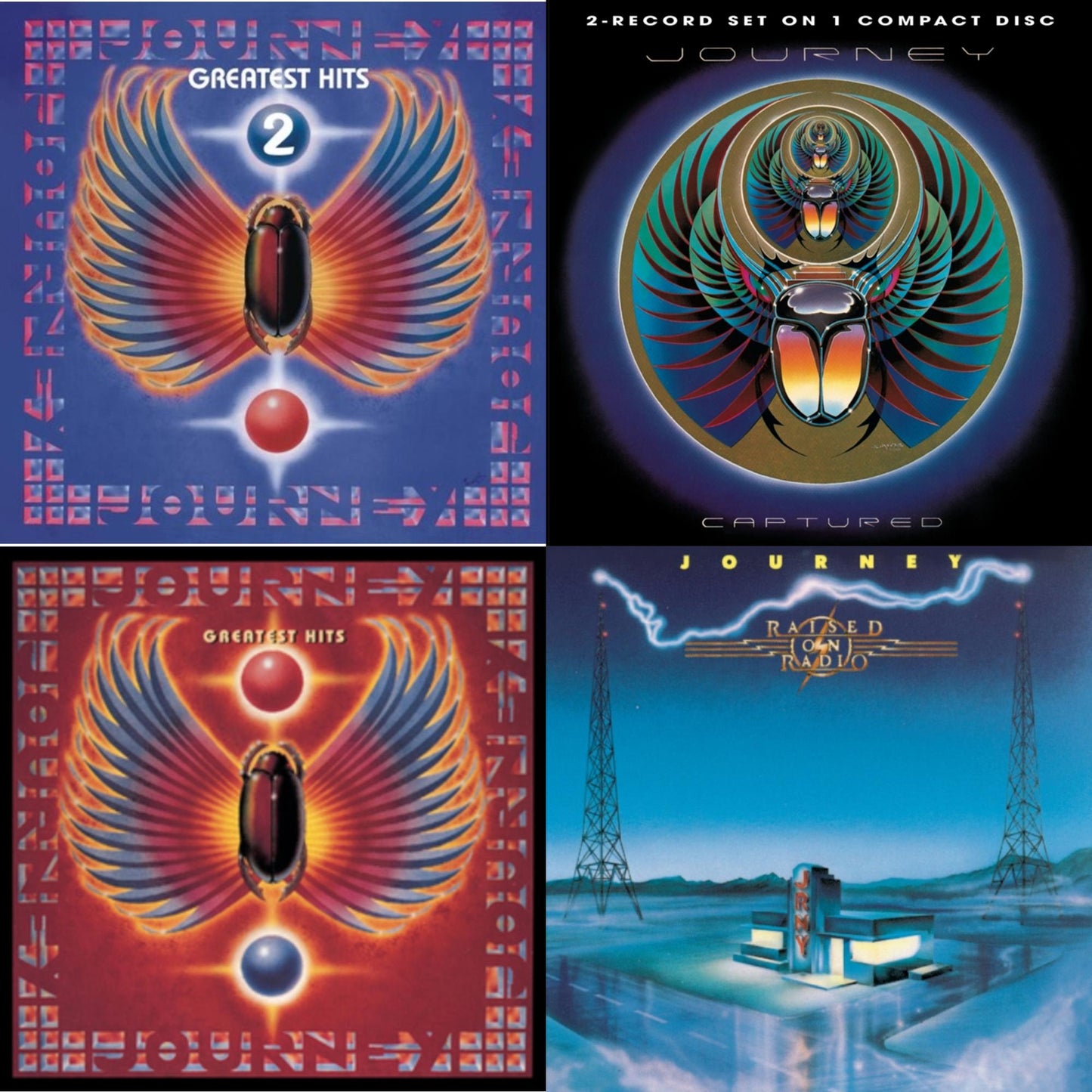 Greatest Hits & Raised On Radio & Journey's Greatest Hits Vol.2 & Captured