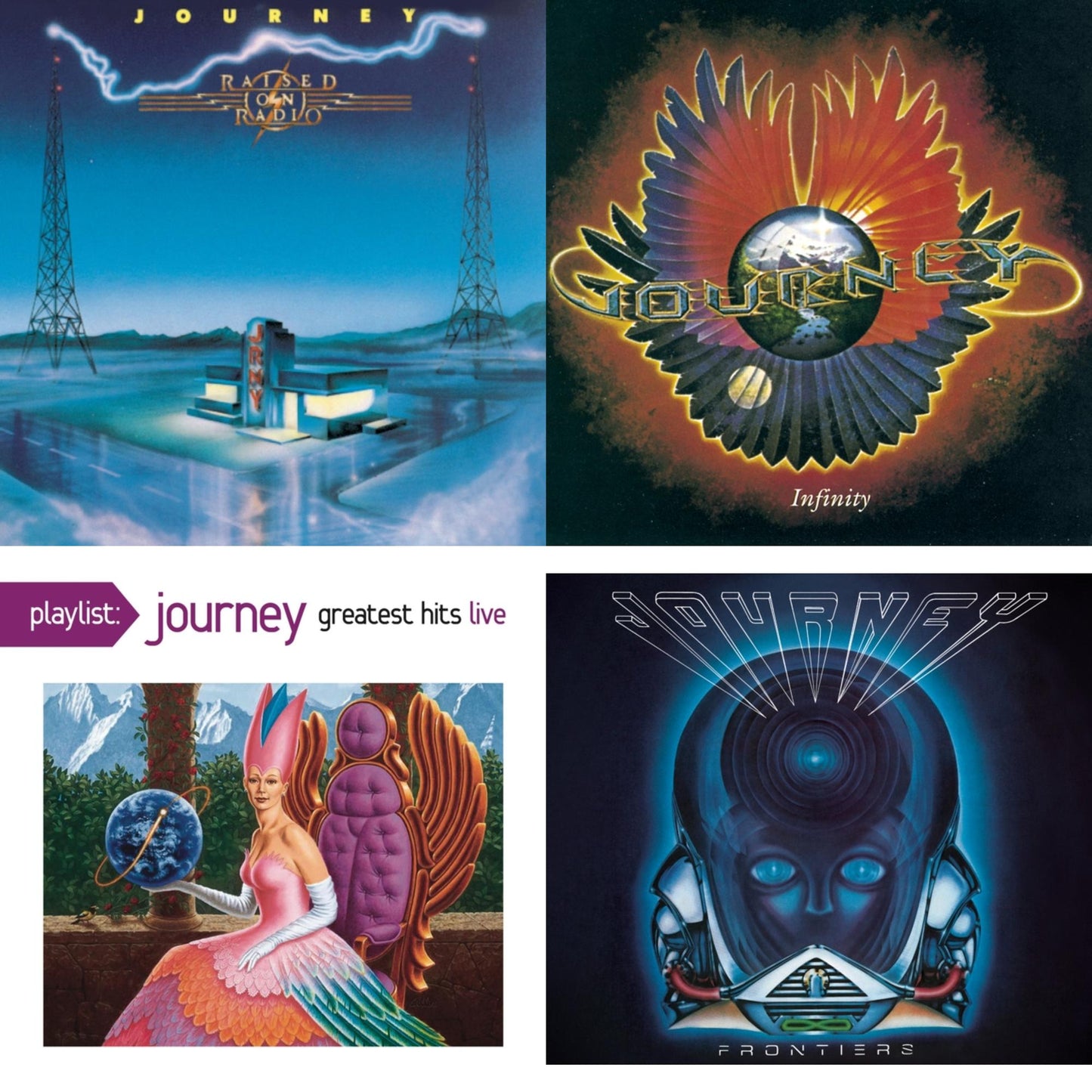 Raised On Radio & Infinity & Playlist: Journey Greatest Hits Live & Frontiers