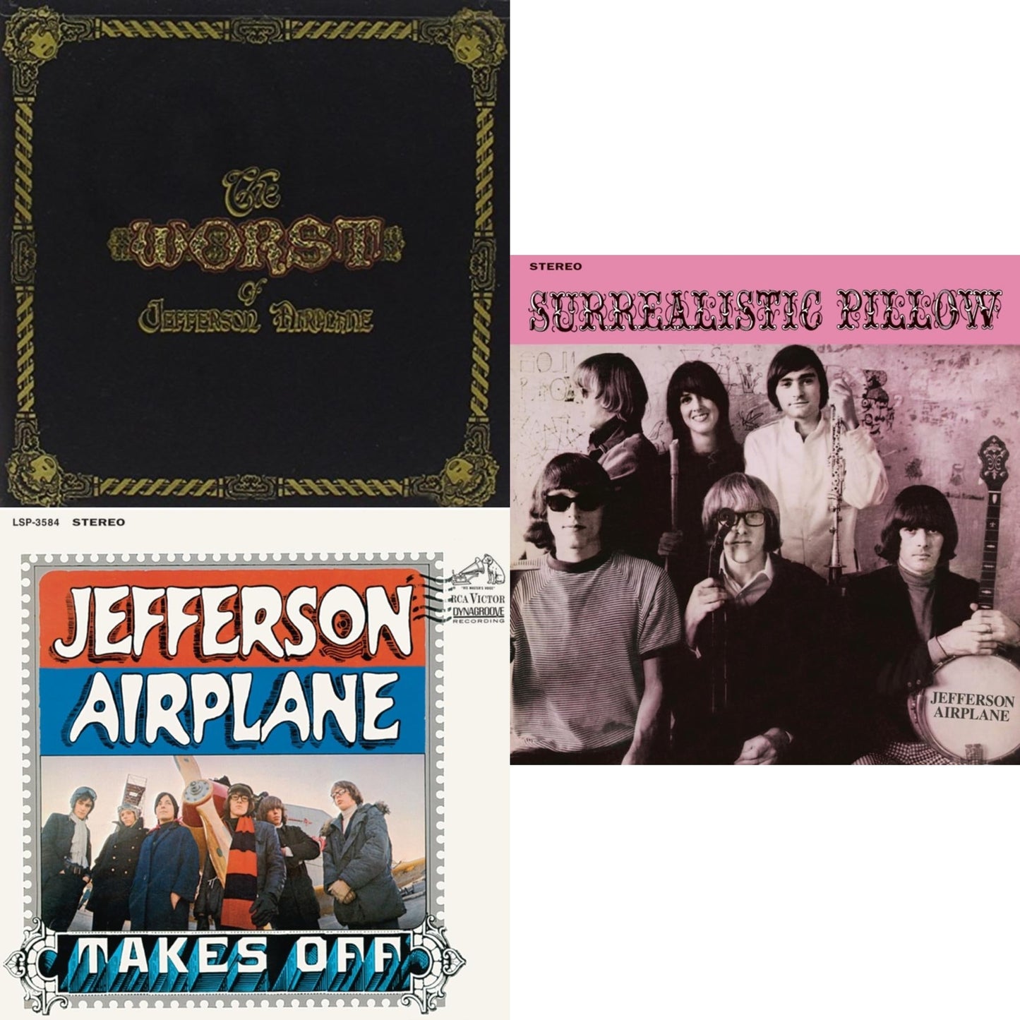 Surrealistic Pillow & Worst Of Jefferson Airplane & Jefferson Airplane Takes Off