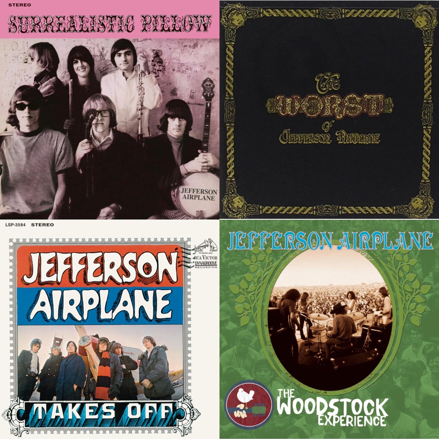 Surrealistic Pillow & Worst Of Jefferson Airplane & Jefferson Airplane Takes Off & Volunteers