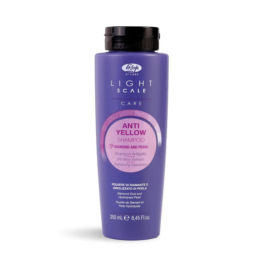 Lisap Light Scale Care Anti-Yellow Shampoo Purple Shampoo for Blonde Hair & Highlights Nourishing & Hydrating Purple Toner Neutralizes Brassy Tones for A Balanced Blonde