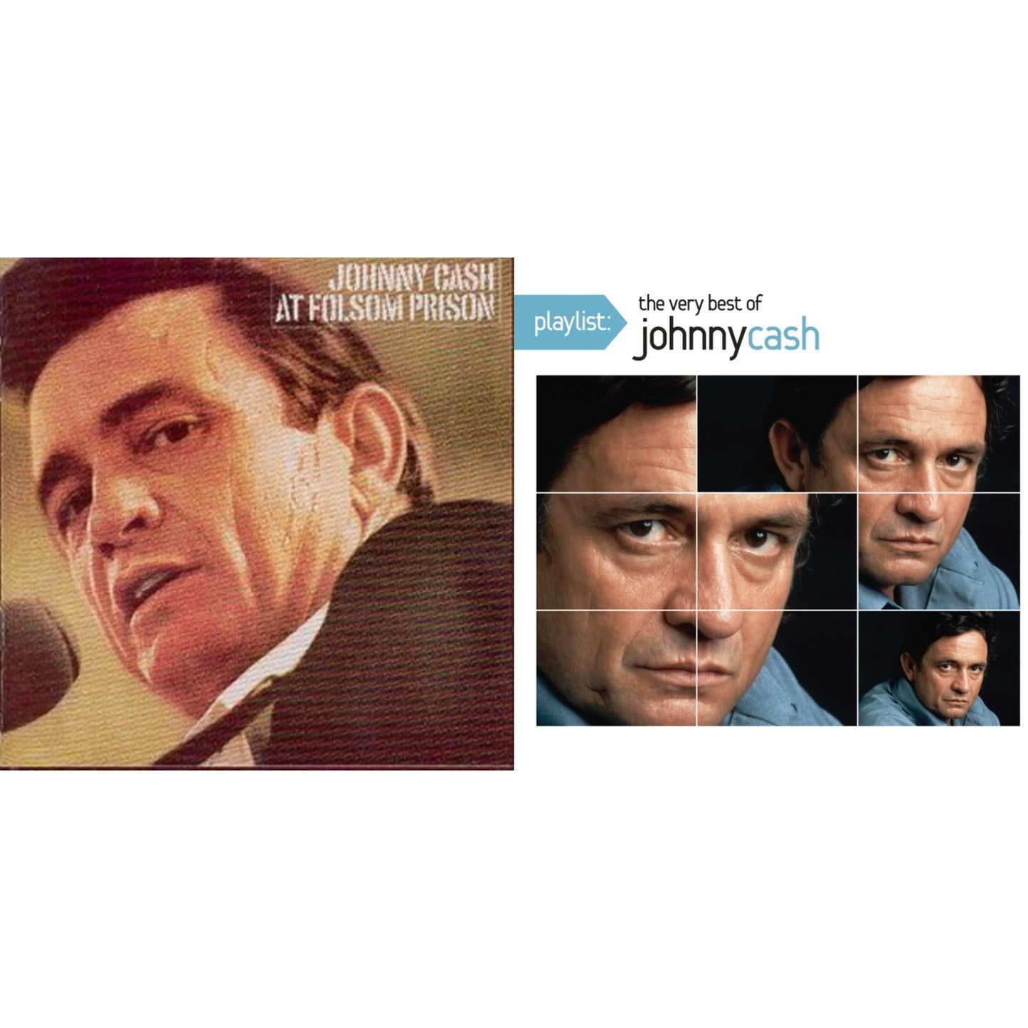 Johnny Cash - At Folsom Prison & Playlist: Very Best Of Johnny Cash - CD Bundle