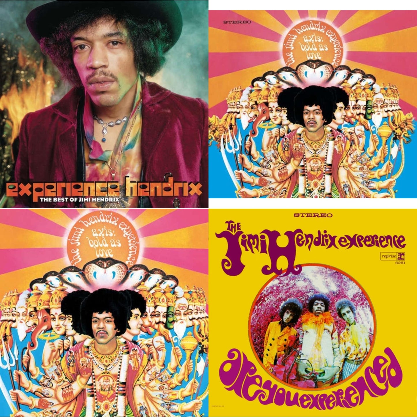 Axis: Bold As Love (180G) & Axis: Bold As Love (Mono) (180G) & Are You Experienced (180G) & Experience Hendrix: Best Of Jimi Hendrix (2LP/150G)