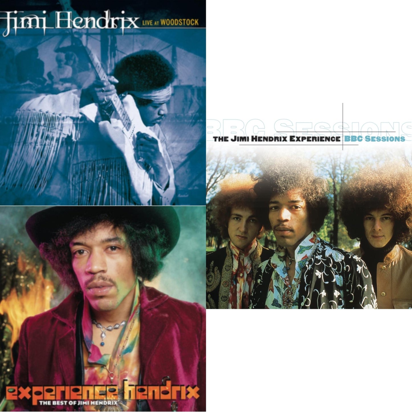 Live At Woodstock & Experience Hendrix: Best Of Jimi Hendrix & Bbc Sessions