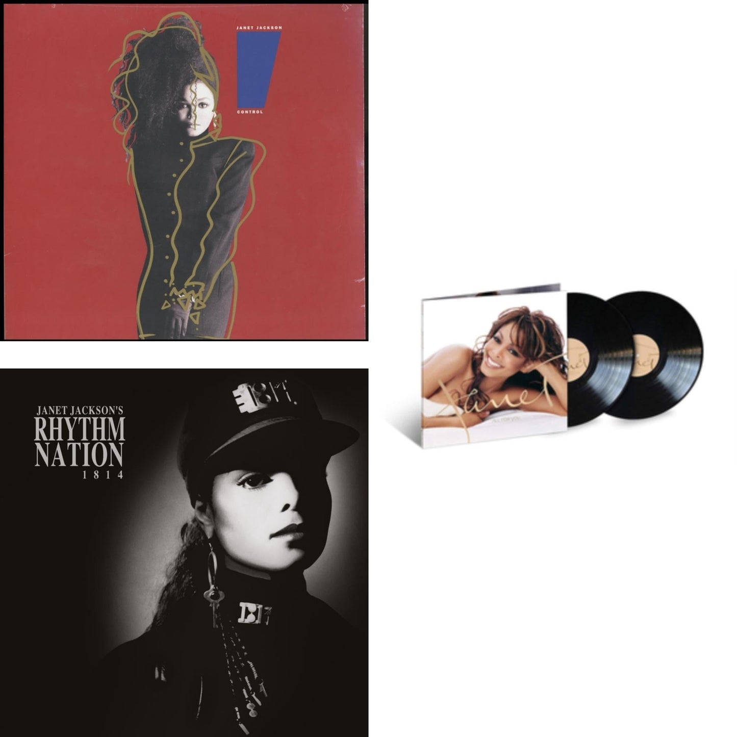 Control & Janet Jackson's Rhythm Nation 1814 (2 LP) & All For You (2 LP)