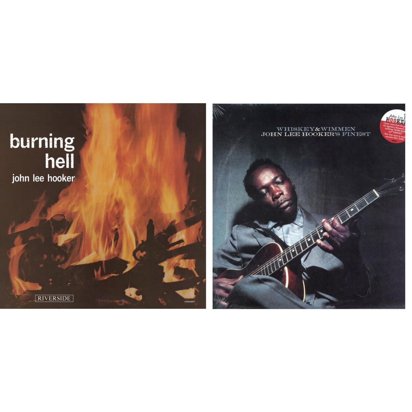 Whiskey & Wimmen: John Lee Hooker's Finest & Burning Hell (Bluesville Acoustic Sounds Series)